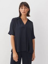 Someday. Bluzka w kolorze granatowym rozmiar: 36. Niebieskie bluzki someday., bez wzorów, bez kołnierzyka, bez ramiączek. Za 143.99 zł.