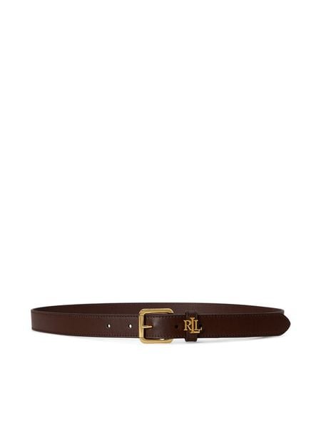 LAUREN RALPH LAUREN Pasek 412968763013 Brązowy. Brązowe paski Lauren Ralph Lauren, bez wzorów, ze skóry. Za 377.99 zł.