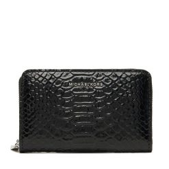 Duży Portfel Damski MICHAEL Michael Kors. Czarne portfele MICHAEL Michael Kors, bez wzorów. Za 559.99 zł.