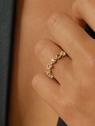 OR Carats Złoty pierścionek z kamieniami szlachetnymi rozmiar: 54. Żółte pierścionki OR Carats, złote. Za 527.10 zł.