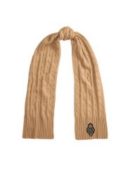 LAUREN RALPH LAUREN Szalik 454P04456002 Beżowy. Brązowe rękawiczki Lauren Ralph Lauren, bez wzorów, z materiału. Za 379.99 zł.