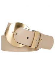 Wojas Skórzany pasek w kolorze beżowym rozmiar: 90. Brązowe paski Wojas, bez wzorów, z materiału. Za 64.99 zł.