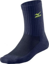 Skarpety treningowe uniseks Mizuno Volley Socks. Niebieskie skarpety Mizuno, bez wzorów, z bawełny. Za 29.99 zł.