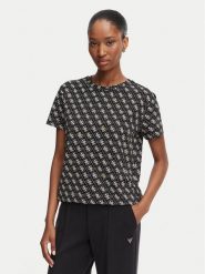 Guess T-Shirt V5BI14 I3Z14 Czarny Regular Fit. Czarne t-shirty Guess, l, z aplikacjami, z bawełny, bez kołnierzyka, bez ramiączek. Za 214.99 zł.