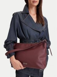 Nine West Torebka CEO-PRINCE STAR-LDA9530 Bordowy. Czerwone torebki klasyczne Nine West, bez wzorów, ze skóry, bez dodatków. Za 229.99 zł.