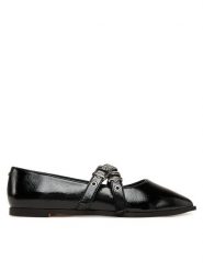 Buffalo Baleriny Marly Cross 1621026 Czarny. Czarne baleriny Buffalo, bez wzorów, ze skóry, bez obcasa. Za 349.99 zł.