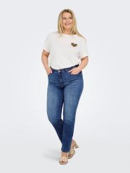 ONLY Carmakoma Dżinsy - Slim fit - w kolorze niebieskim rozmiar: 54/L32. Niebieskie jeansy Only Carmakoma, l, z aplikacjami. Za 92.42 zł.