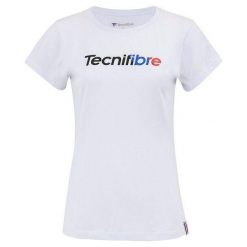 Koszulka damska Tecnifibre Club 22. Białe bluzki TECNIFIBRE, bez wzorów, sportowe, bez kołnierzyka, bez ramiączek. W wyprzedaży za 99.00 zł.