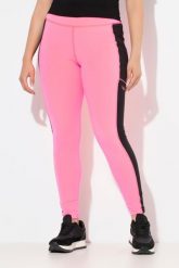Damskie Legginsy sportowe szybkoschnące kieszenie z recyklingu. Czerwone legginsy Ulla Popken, plus size, bez wzorów, z elastanu, z podwyższonym stanem. Za 239.99 zł.