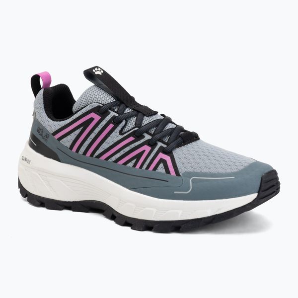 Buty turystyczne damskie Jack Wolfskin Wild Hike Low. Szare trekkingi Jack Wolfskin, z gumy, przed kostkę, trekkingowe. Za 389.99 zł.