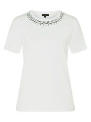 More & More Koszulka w kolorze białym rozmiar: 34. Białe bluzki More & More, bez wzorów, z bawełny, bez kołnierzyka, bez ramiączek. Za 43.99 zł.