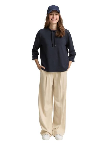 Tom Tailor Bluza w kolorze granatowym rozmiar: M. Niebieskie bluzy Tom Tailor, m, bez wzorów, bez kaptura. Za 100.52 zł.