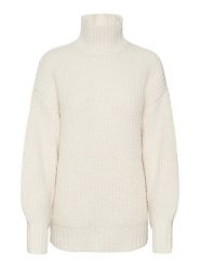 Vero Moda Golf "Wilda " w kolorze kremowym rozmiar: M. Brązowe golfy Vero Moda, m, bez wzorów, bez ramiączek. Za 83.81 zł.