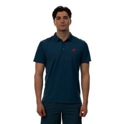 DROP SHOT EGAN Azul (Polo). Niebieskie koszulki polo DROP SHOT, m, bez wzorów, z materiału, bez kołnierzyka, bez ramiączek. Za 240.55 zł.
