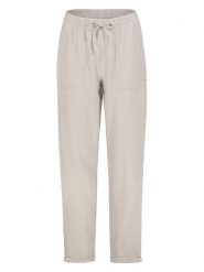 Eight2Nine Spodnie w kolorze kremowym rozmiar: S. Brązowe spodnie materiałowe Eight2Nine, na co dzień, s, bez wzorów, z materiału, z podwyższonym stanem. Za 82.83 zł.