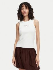 Vero Moda Top Nira 10341982 Biały Slim Fit. Białe topy Vero Moda, s, bez wzorów, z bawełny, bez kołnierzyka, bez ramiączek. Za 75.99 zł.