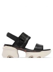 Sorel Sandały KINETIC™ Impact Slingback Heel 2030481 Czarny. Czarne sandały Sorel, bez wzorów, ze skóry, bez obcasa, na słupku, bez zapięcia. Za 439.99 zł.