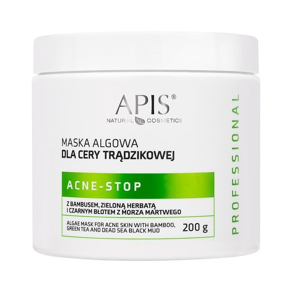 Apis ACNE-STOPMaska algowa dla cery trądzikowej z bambusem, zieloną herbatą i czarnym błotem z Morza Martwego / 200 g Maseczki nawilżające Damski. Maseczki Apis. Za 54.00 zł.