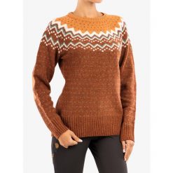 Sweter damski Fjallraven Ovik Knit Sweater. Brązowe swetry Fjällräven, xs, bez wzorów, bez ramiączek. Za 707.99 zł.