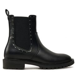 Sztyblety ONLY. Czarne botki Only, bez wzorów, bez obcasa, na płaskiej podeszwie, bez zapięcia. Za 249.99 zł.