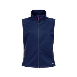 Damska kurtka bez rękawów Musto Essential Softshell. Niebieskie kurtki sportowe Musto, bez wzorów, z softshellu, bez kaptura, żeglarskie. Za 553.00 zł.