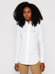 Polo Ralph Lauren Koszula Heidi 211664427003 Biały Slim Fit. Białe koszule Polo Ralph Lauren, xxs, bez wzorów, z bawełny, bez kołnierzyka, bez ramiączek. Za 419.99 zł.