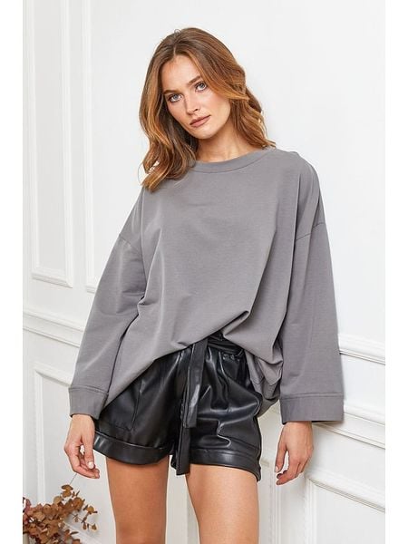 Joséfine Koszulka "Paladium" w kolorze szarym rozmiar: M. Szare bluzki Joséfine, m, bez wzorów, z bawełny, bez kołnierzyka, bez ramiączek. Za 95.46 zł.