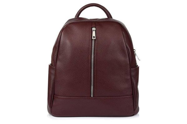 Plecak bordowy skórzany C78. Czerwone plecaki bez wzorów, ze skóry. Za 279.90 zł.