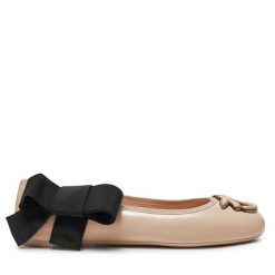 Baleriny PINKO. Brązowe baleriny Pinko, bez wzorów, bez obcasa. Za 979.99 zł.