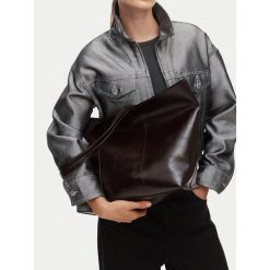 Torebka JENNY. Brązowe shopper Jenny, bez wzorów, bez dodatków. Za 139.99 zł.