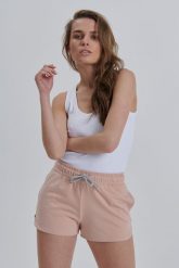 SPODENKI STELLA JASNO RÓŻOWE M - Flawless. Czerwone szorty Flawless, bez wzorów, z bawełny, casualowe. Za 48.00 zł.