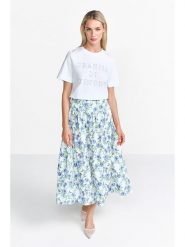 Rich & Royal Koszulka w kolorze białym rozmiar: XL. Białe bluzki Rich & Royal, xl, bez wzorów, z bawełny, bez kołnierzyka, bez ramiączek. Za 78.66 zł.