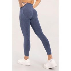Legginsy fitness damskie Gym Glamour seamless push up. Niebieskie legginsy GYM GLAMOUR, l, bez wzorów. Za 169.99 zł.