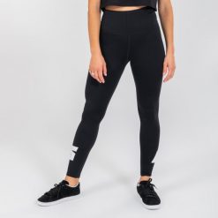 Legginsy do tańca urban dance damskie Starever wysoki stan. Czarne legginsy STAREVER, l, bez wzorów, z elastanu, z podwyższonym stanem. W wyprzedaży za 89.99 zł.