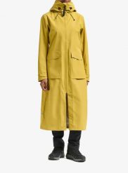 Płaszcz damski Didriksons Nadja Parka Long 4. Żółte parki Didriksons, l, bez wzorów, bez kaptura. Za 825.50 zł.