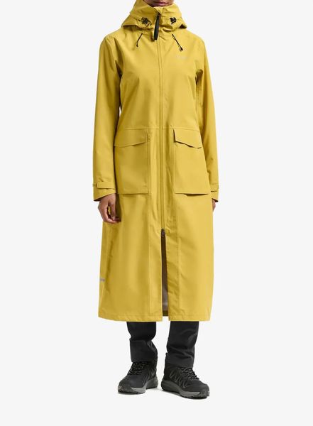 Płaszcz damski Didriksons Nadja Parka Long 4. Żółte parki Didriksons, l, bez wzorów, bez kaptura. Za 825.50 zł.