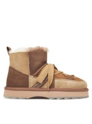 EMU Australia Śniegowce Blurred Micro Patchwork W13195 Brązowy. Brązowe trapery i śniegowce EMU Australia, ze skóry. Za 789.99 zł.