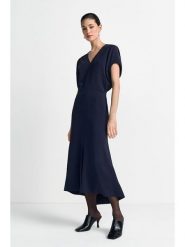 Rich & Royal Sukienka w kolorze granatowym rozmiar: 34. Niebieskie sukienki Rich & Royal, bez wzorów, bez kołnierzyka, bez ramiączek, maxi. Za 454.95 zł.