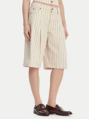 Guess Jeans Szorty jeansowe W6GDY5 D7961 Écru Loose Fit. Szorty Guess Jeans, z aplikacjami, z bawełny. Za 349.99 zł.