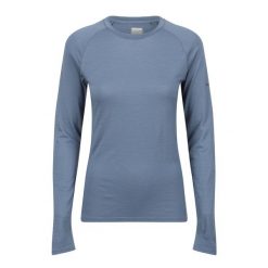 Bluza merino damska Inov-8 Merino Long Sleeve T-Shirt. Niebieskie bluzy Inov-8, bez wzorów, bez kaptura. Za 335.99 zł.