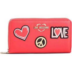 Duży Portfel Damski LOVE MOSCHINO - JC5604PP17LJ0500 Rosso. Czerwone portfele Love Moschino, bez wzorów, ze skóry ekologicznej. W wyprzedaży za 299.00 zł.