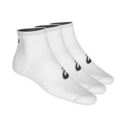 Skarpetki sportowe dla dorosłych Asics 3PPK Quarter Sock. Białe skarpety Asics, bez wzorów. Za 29.99 zł.