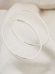 Lodie Silver Srebrne kolczyki-kreole rozmiar: onesize. Szare kolczyki Lodie Silver, srebrne. Za 131.74 zł.