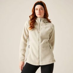 Bluza damska z kapturem Elinn. Brązowe bluzy sportowe Regatta, bez wzorów, z polaru, z kapturem. Za 299.99 zł.