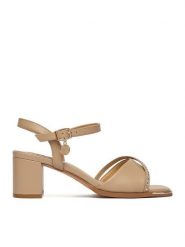 MEXX Sandały EO-WS1161-05 Beżowy. Brązowe sandały Mexx, bez wzorów, ze skóry, bez obcasa, na słupku, bez zapięcia. Za 319.99 zł.