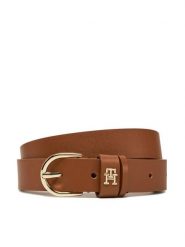 Tommy Hilfiger Pasek Damski Essential Effortless 2.5 AW0AW16836 Brązowy. Brązowe paski TOMMY HILFIGER, bez wzorów, ze skóry. Za 219.99 zł.