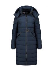 Geographical Norway Płaszcz zimowy "Cabimalimo" w kolorze granatowym rozmiar: XL. Niebieskie płaszcze Geographical Norway, na zimę, xl, bez wzorów, z puchu, bez kaptura. Za 392.76 zł.