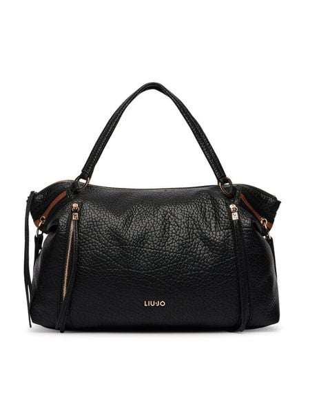 Liu Jo Torebka AF6044 E1146 Czarny. Czarne shopper Liu Jo, bez wzorów, ze skóry, bez dodatków. Za 679.99 zł.