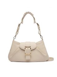 Valentino Torebka Cassandra VBS9TF13 Écru. Białe torebki klasyczne Valentino, bez wzorów, ze skóry, bez dodatków. Za 649.99 zł.