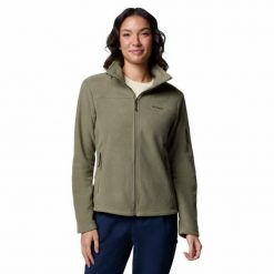 Bluza polarowa damska Columbia Fast Trek II rozpinana. Zielone bluzy Columbia, bez wzorów, z polaru, bez kaptura. Za 191.99 zł.